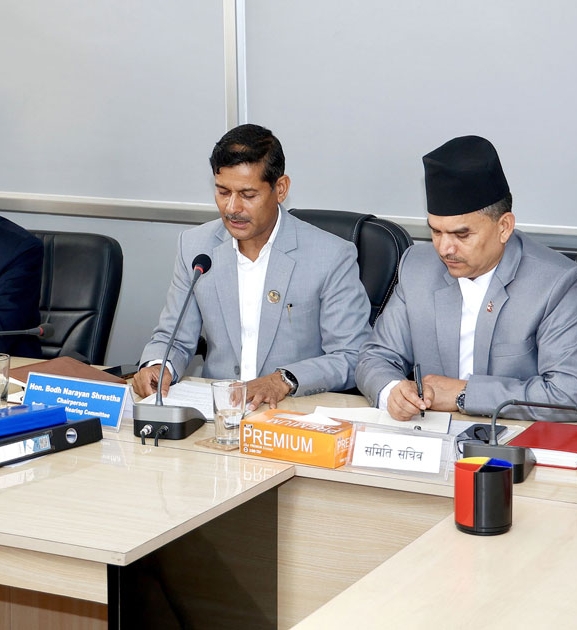 प्रस्तावित प्रधानन्यायाधीश शर्मामाथि संसदीय सुनुवाइ हुँदै 