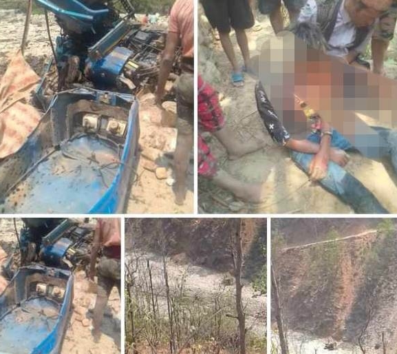 शिवालयमा ट्याक्टर दुर्घटना, दुई जना घाइते