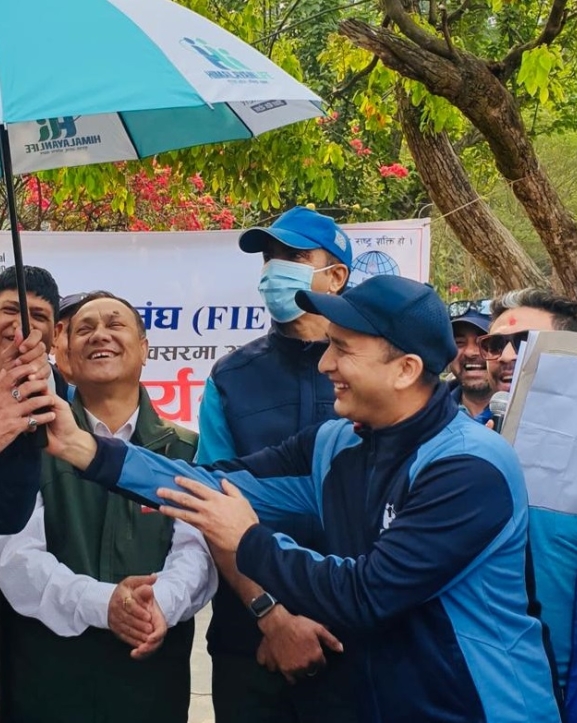 नेपाल वित्तीय संस्था कर्मचारी संघद्वारा प्रभातफेरी सम्पन्न