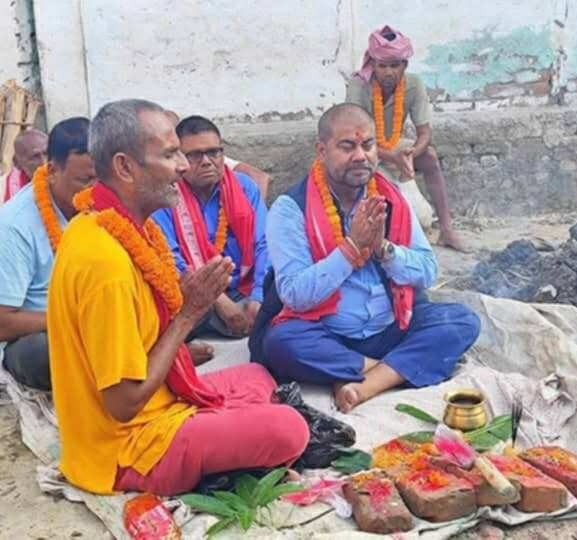 गरुडा-६ मा नाला निर्माण कार्यको शिलान्यास