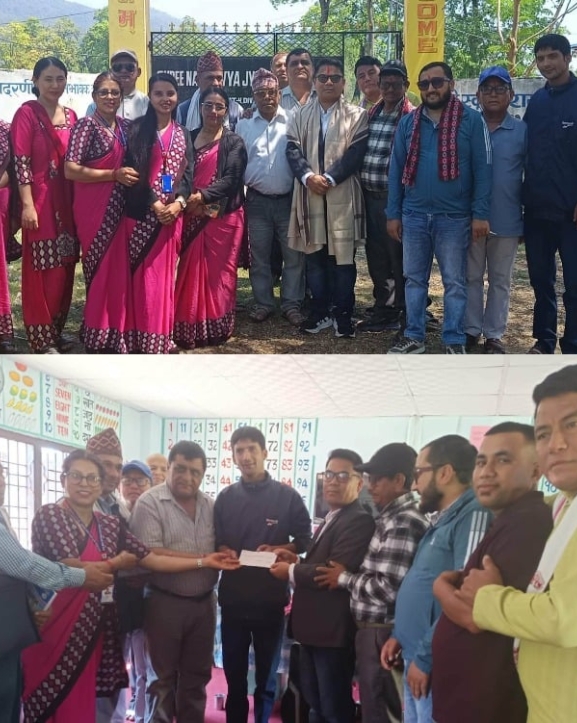 नवलपरासी सेवा समाज कतारद्वारा जिल्लाका २ विद्यालयमा अक्षयकोष स्थापना