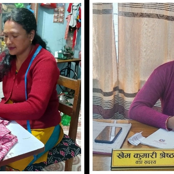 सिलाइ बुनाइसँगै सेवा