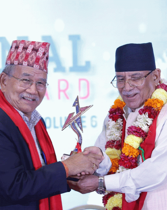ललितपुर महानगरप्रमुख महर्जन ‘एक्सिलेन्स अर्वान गभर्नेन्स अवार्ड’बाट सम्मानित