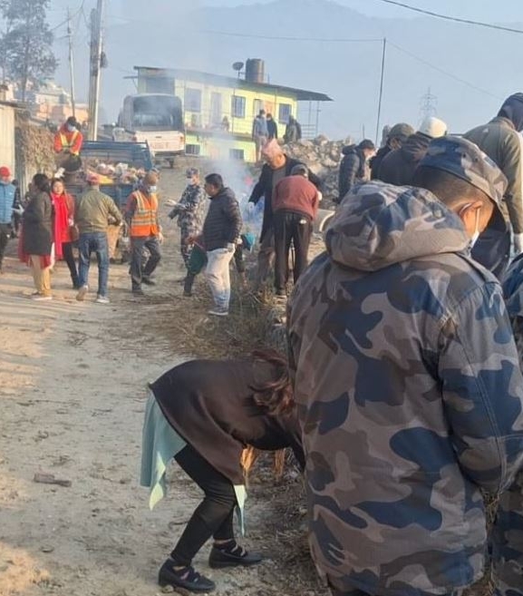 विष्णुमती सफाइ अभियानः ३३औं हप्ता टोखा ३ को करिडोर क्षेत्रमा सफाइ