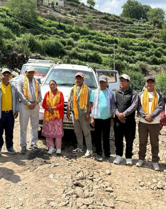 हुम्लाको स्याँडामा पहिलोपटक पुग्यो गाडी
