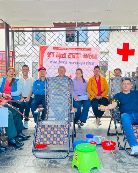 दोलखामा बृहत् रक्तदान कार्यक्रम, १५ पिन्ट रगत संकलन