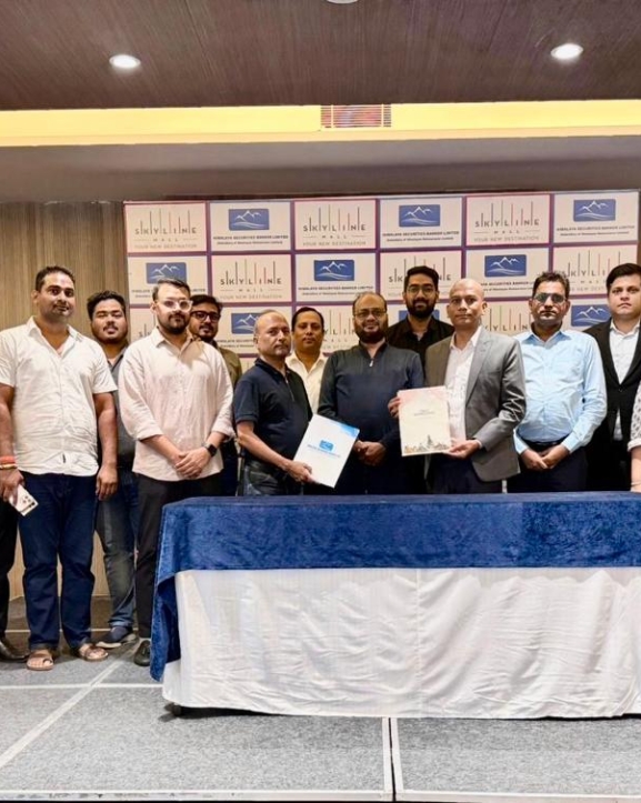 स्काई लाइन इन्फ्राको साधारण सेयर निष्कासनका लागि हिमालय सेक्युरिटिजसँग सम्झौता
