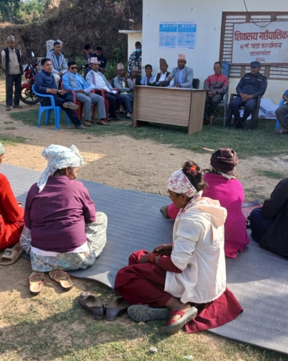 शिवालय गाउँपालिका–५ मा सार्वजनिक सुनुवाइ सम्पन्न