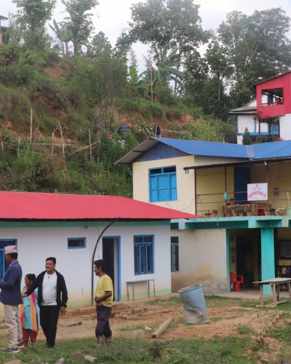 भोजपुरको कोटमा प्रसूति भवन निर्माण