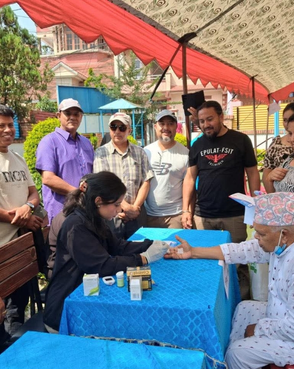 ऐरावत टोल सुधार समितिद्वारा निःशुल्क स्वास्थ्य शिविर सम्पन्न