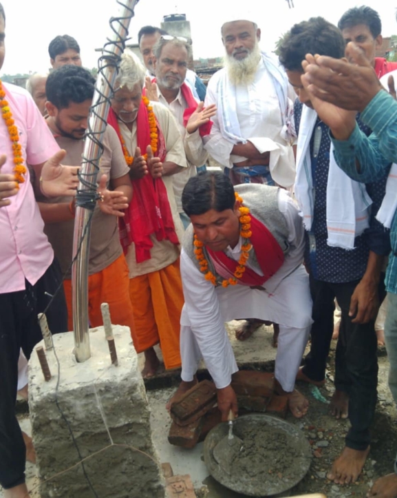ब्रह्मस्थान तथा हनुमान मन्दिरको शिलान्यास
