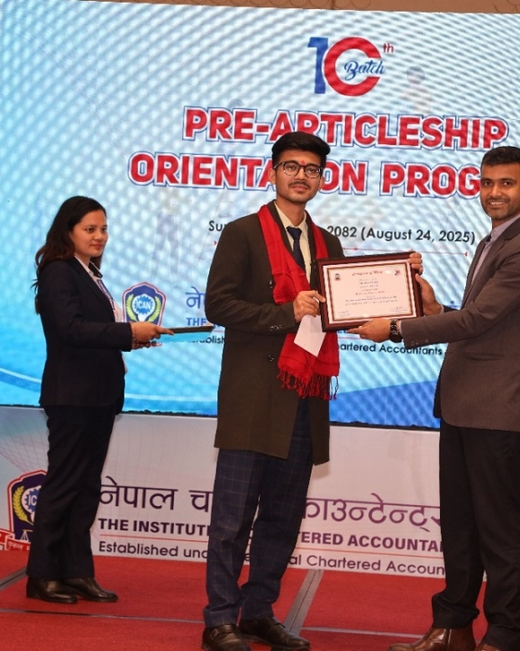 प्रि-आर्टिकलसिप अभिमुखीकरण कार्यक्रम सम्पन्न