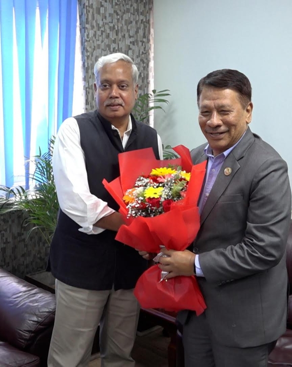 उपप्रधानमन्त्री सिंहसँग भारतीय राजदूतको शिष्टाचार भेट