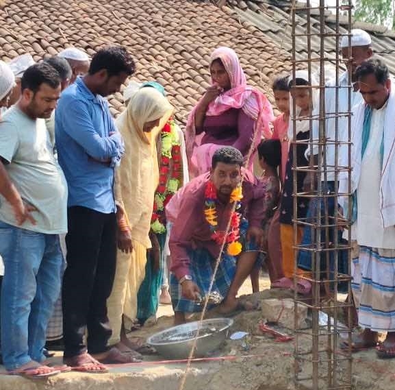 प्रदेश सांसद खातुनद्वारा मोक्तमको शिलान्यास