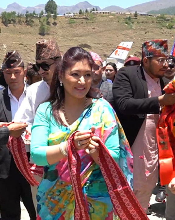 पूर्वयुवराज्ञी हिमानी शाह र हृदयेन्द्र जुम्लामा