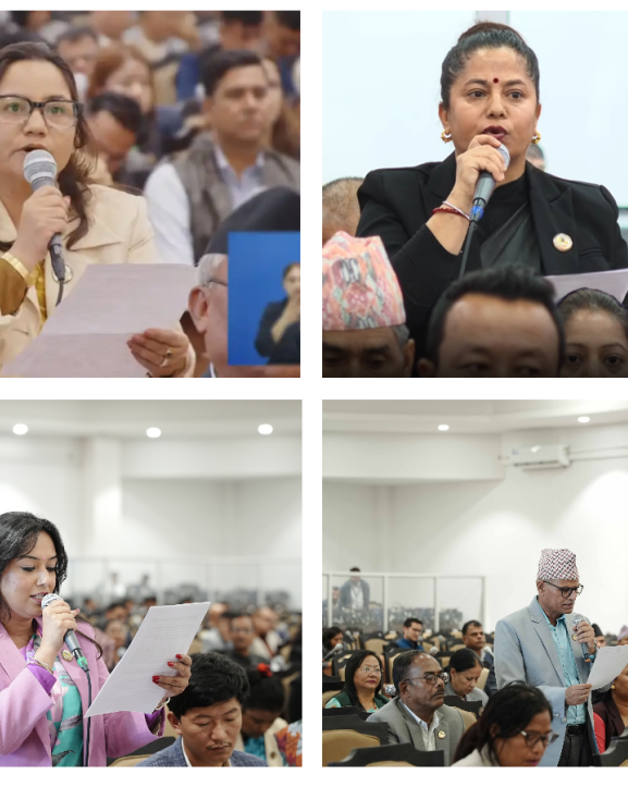 नयाँ सांसद, स्क्रिप्टेड अभिव्यक्ति