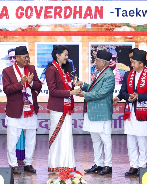 नेपाल खेल क्षेत्रबाट अन्तर्राष्ट्रिय जगतमा चिनिन थालेको छ : प्रधानमन्त्री ओली