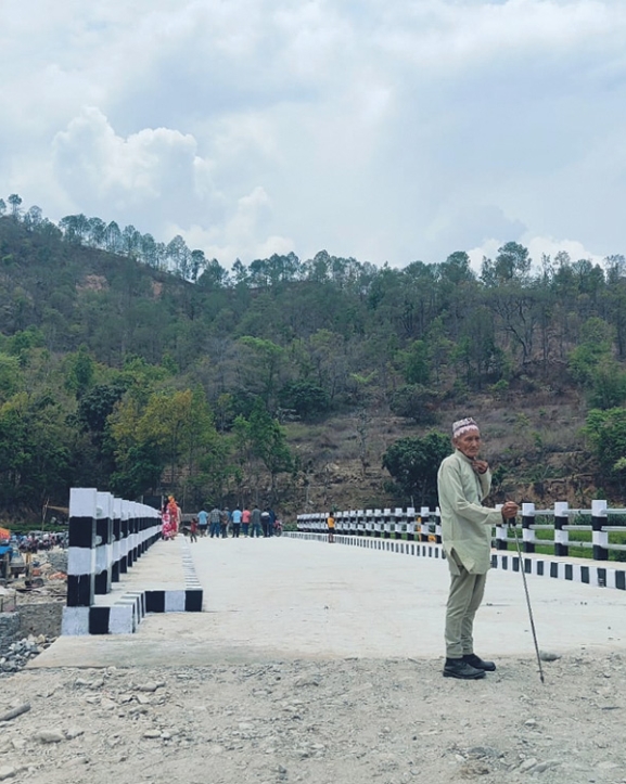 पक्की पुल बनेपछि ५ पालिकाका बासिन्दा लाभान्वित