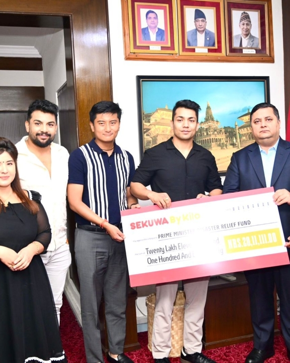 बाढीपीडितका लागि सेकुवा बाई किलोद्वारा २० लाखभन्दा बढी सहयोग
