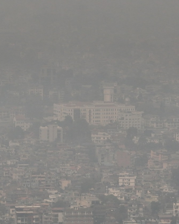 काठमाडौंको एक्यूआई आज २३२ मा झर्‍यो