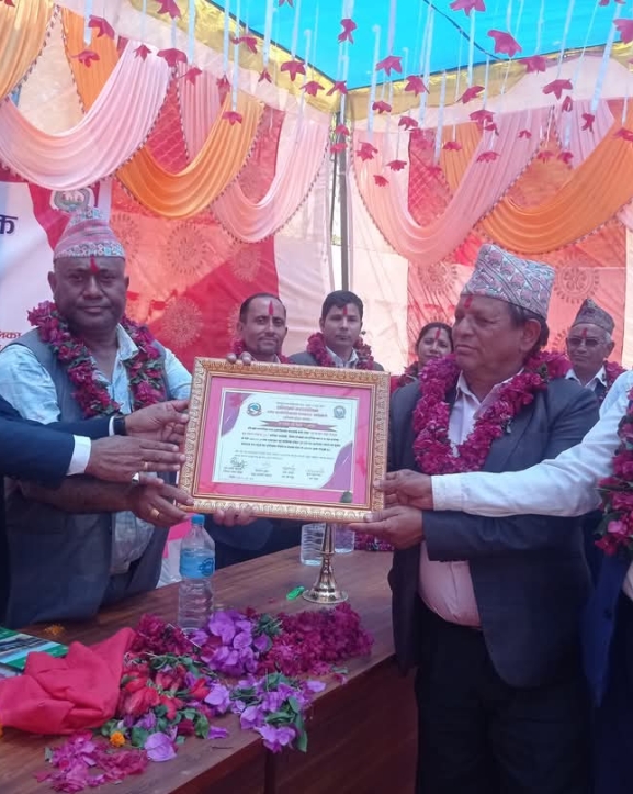 अर्घाखाँचीको सन्धिखर्क-११ पूर्ण संस्थागत प्रसूति सेवायुक्त वडा घोषणा 