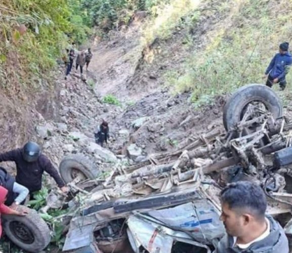 सानीभेरीमा जिप दुर्घटना हुँदा २ जनाको मृत्यु, ९ जना घाइते
