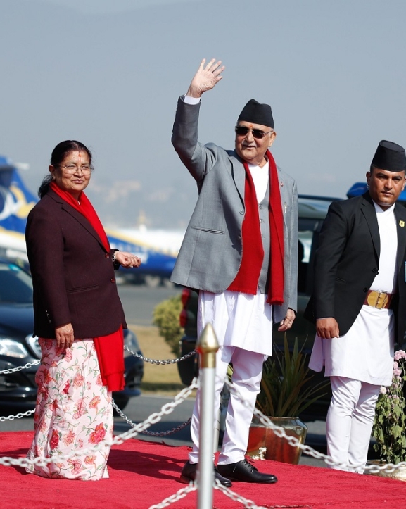 प्रधानमन्त्री ओली चीन प्रस्थान
