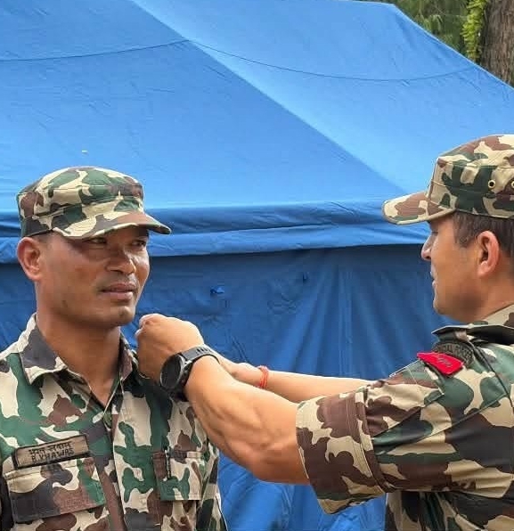 भरत खवास मेजरमा बढुवा, उद्धारमै रहँदा पाए दर्ज्यानी चिह्न 