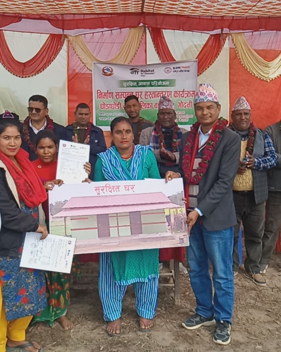 विपन्न समुदायका लागि सुरक्षित आवास निर्माण