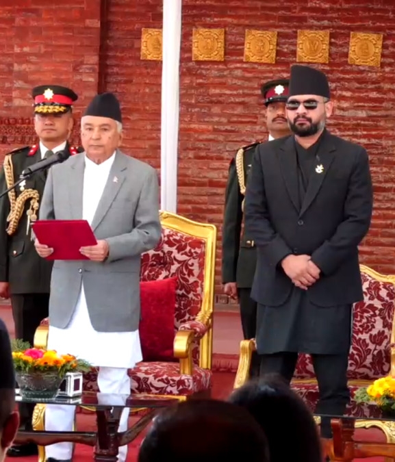 नवनिर्वाचित सभामुख अर्यालद्वारा शपथ ग्रहण