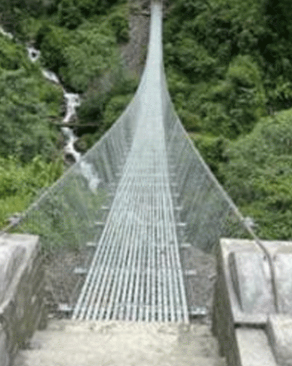 म्याग्दीमा झोलुंगे पुलले सहज बन्यो यात्रा