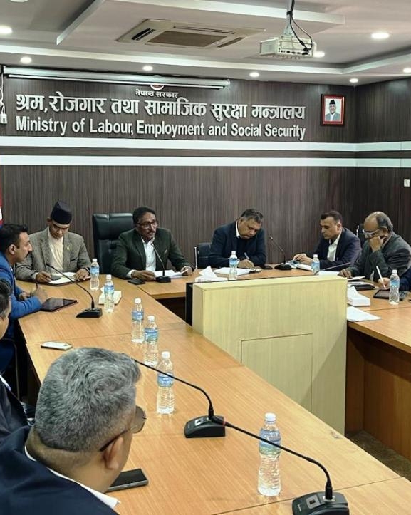 श्रम मन्त्रालय र नाडाबीच रोजगार सम्मेलनबारे छलफल