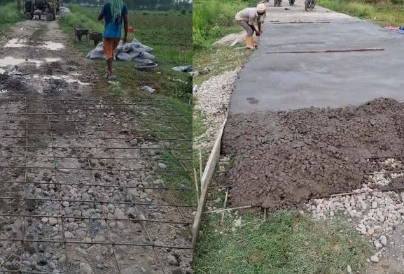 गुणस्तरहीन सडक ढलानविरुद्ध वडाअध्यक्ष यादवको कडा अडान, प्राविधिक मापदण्ड विपरीतको काम तत्काल रोकियो