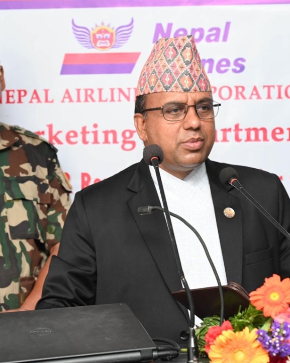 ‘पर्यटन क्षेत्रलाई चलायमान बनाउन राष्ट्रिय ध्वजावाहक सबल हुनुपर्छ’ : पर्यटन मन्त्री पाण्डे