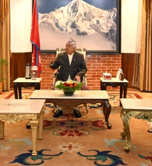 तराई-मधेशको अवस्थाबारे राष्ट्रपति पौडेलद्वारा प्रथम राष्ट्रपति र उपराष्ट्रपतिसँग छलफल