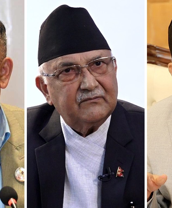 गतिहीन तीन दल