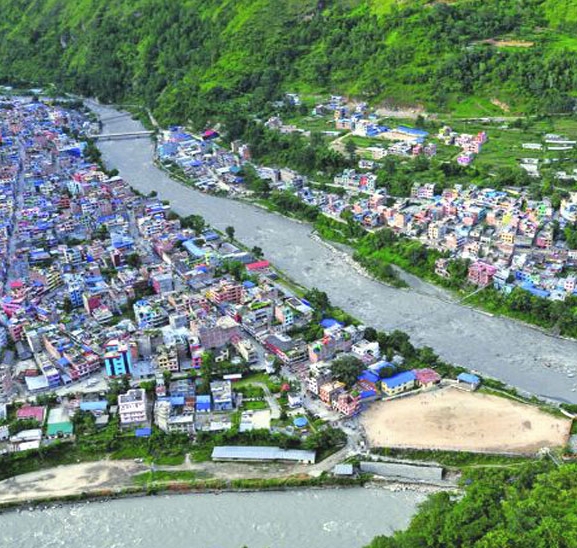 बेनीमा चक्रपथ स्तरोन्नति सुरु