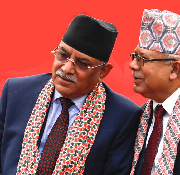 प्रचण्ड र माधव नेपालबीच भेटवार्ता