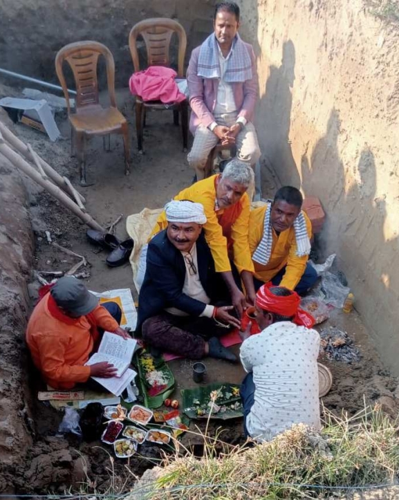 मेयर यादवले गरे विद्यालय भवनको शिलान्यास