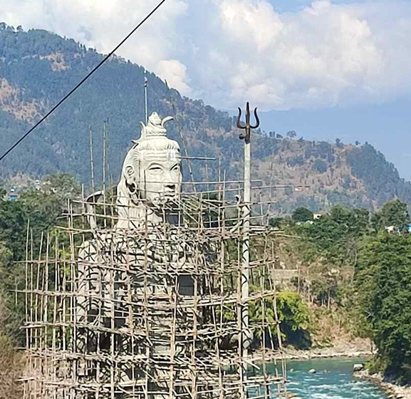 पाउँदीमा १०८ फिट अग्लो महादेवको मूर्ति निर्माण