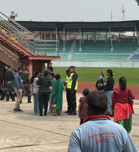 थापाथली सुकुमबासी बस्तीबाट ६ परिवारलाई रंगशाला लगियो
