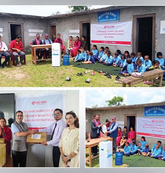 डोटी र सिन्धुपाल्चोकका सामुदायिक विद्यालयलाई एनआइसी एसिया बैंकको सहयोग