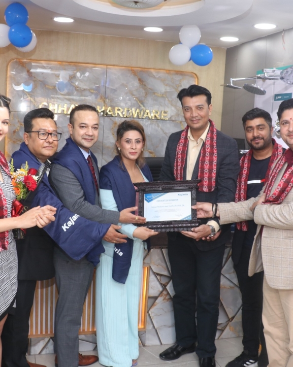 ललितपुरमा कजारियाको नयाँ सोरुम उद्घाटन, टायल बजारमा विस्तार
