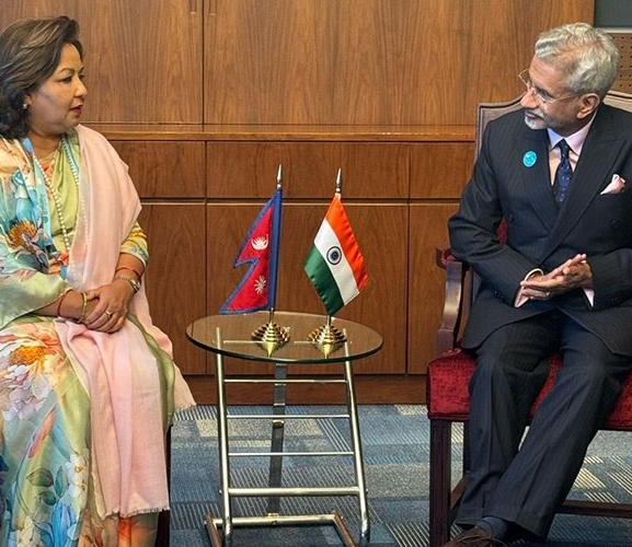 परराष्ट्रमन्त्री राणा र भारतीय विदेशमन्त्री जयशंकरबीच भेट