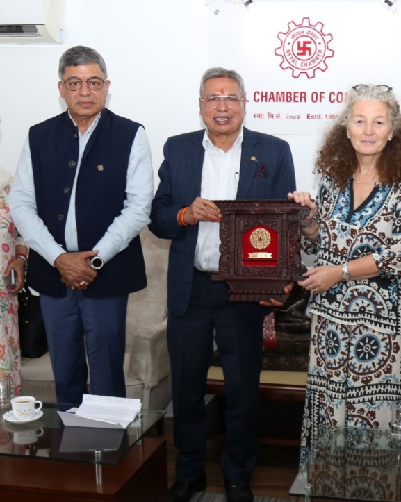 चेम्बर अध्यक्ष अग्रवाल र नेपालस्थित संयुक्त राष्ट्रसंघीय आवासीय संयोजक याहियाबीच भेटवार्ता
