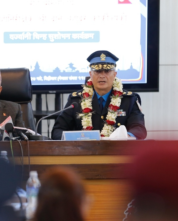 प्रहरीको मनोबल बढाउँदै जनअपेक्षा पूरा गर्ने नवनियुक्त प्रहरी महानिरीक्षक कार्कीको प्रतिबद्धता