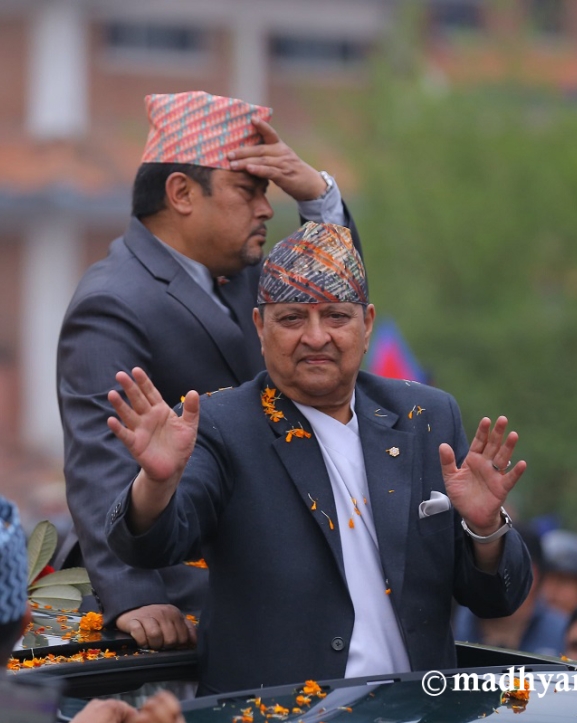 पूर्वराजा शाहलाई तिलगंगामा भव्य स्वागत  (फोटोफिचर)