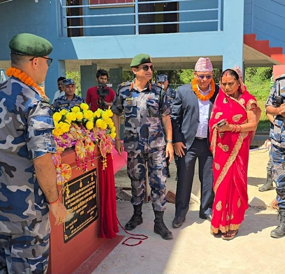 रौतहटमा सशस्त्र प्रहरीका तीन नयाँ भवन उद्घाटन, सीमा सुरक्षामा थप बल पुग्ने विश्वास