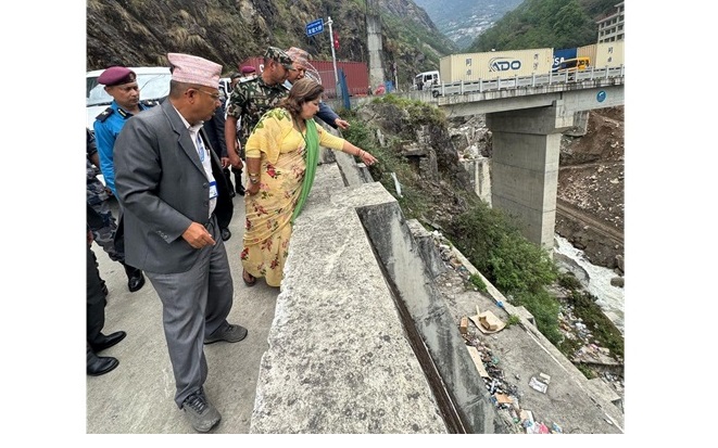 तातोपानी नाकालाई थप व्यवस्थित गर्न परराष्ट्रमन्त्रीको निर्देशन