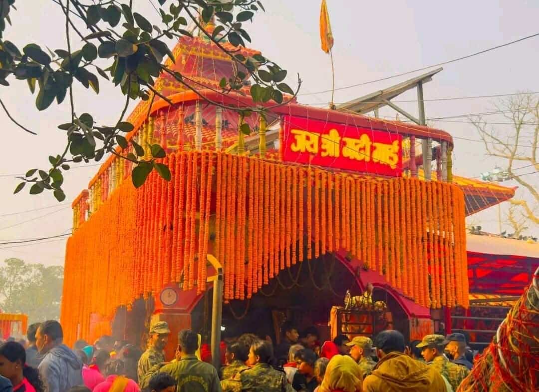 गढीमाई मन्दिरमा श्रद्धालु भक्तजनहरूको घुइँचो 